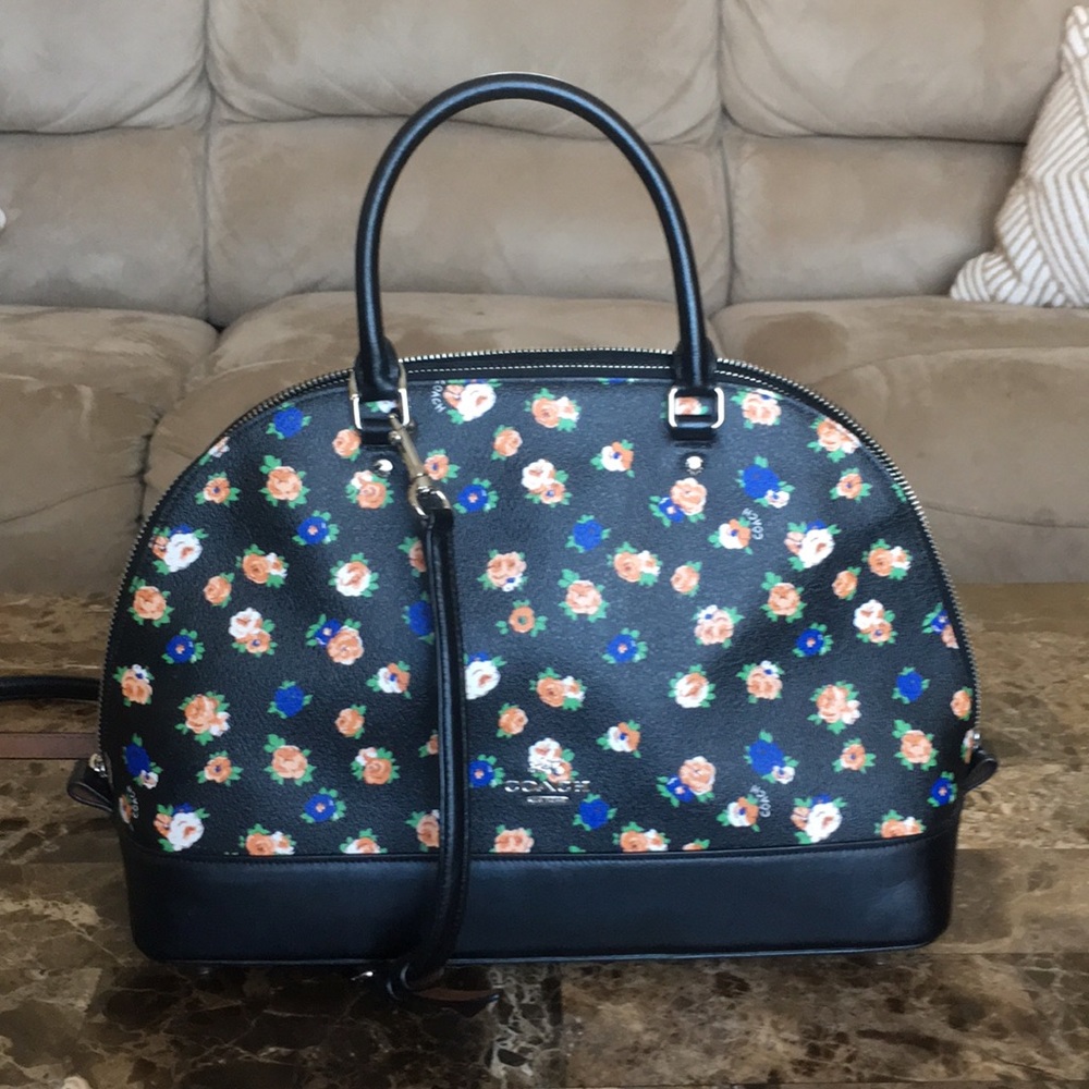 Floral Coach Crossbody Bag - Picture 1 of 3